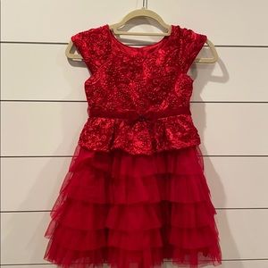 Jona Michelle Girls 7 red dress